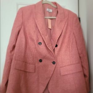 NWT coral tweed blazer from LOFT Plus